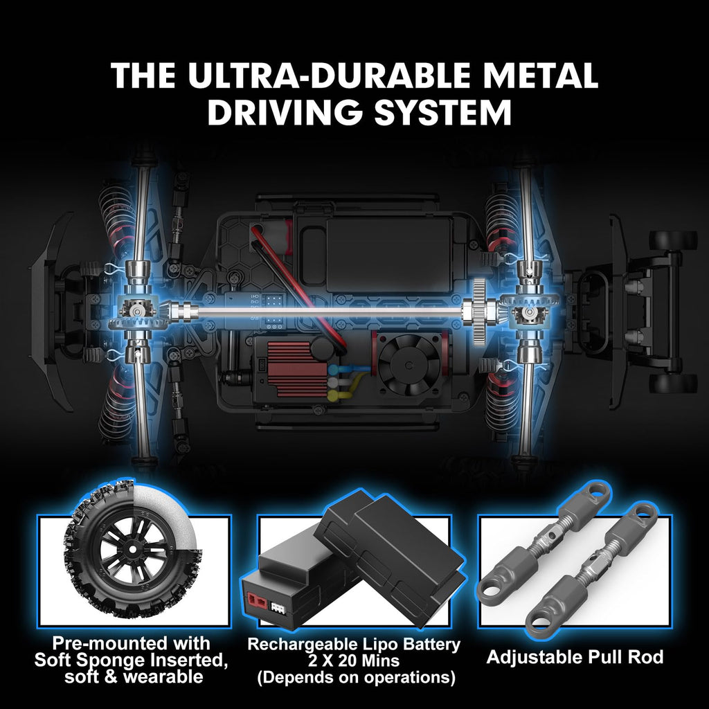 Бесщеточная полноприводная радиоуправляемая машина HYPER GO H16BM для бездорожья