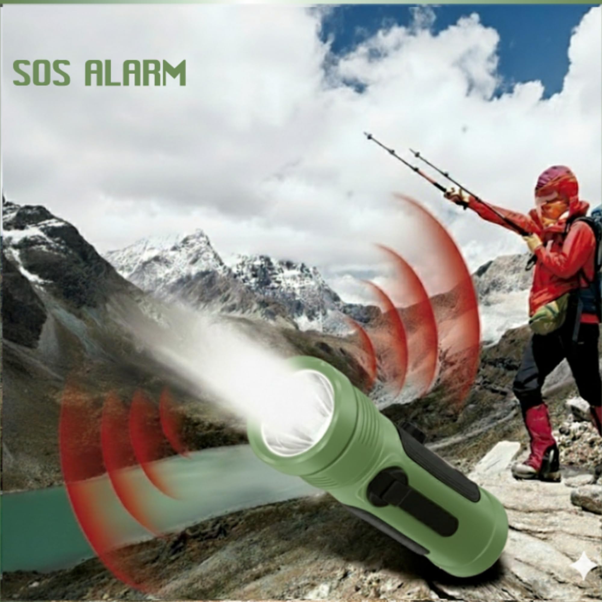 8-in-1 Emergency Portable Light with Solar Charging