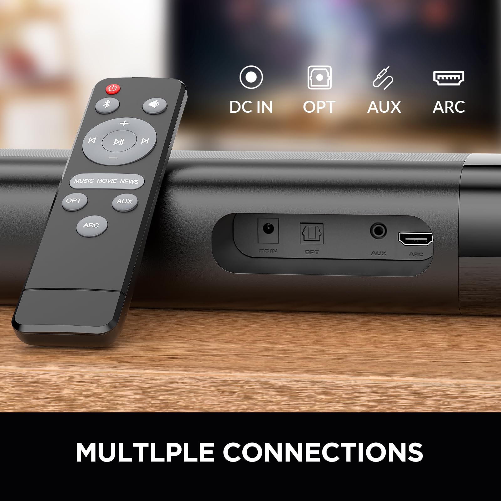 Саундбар Bluetooth Assistrust 80 Вт для Smart TV