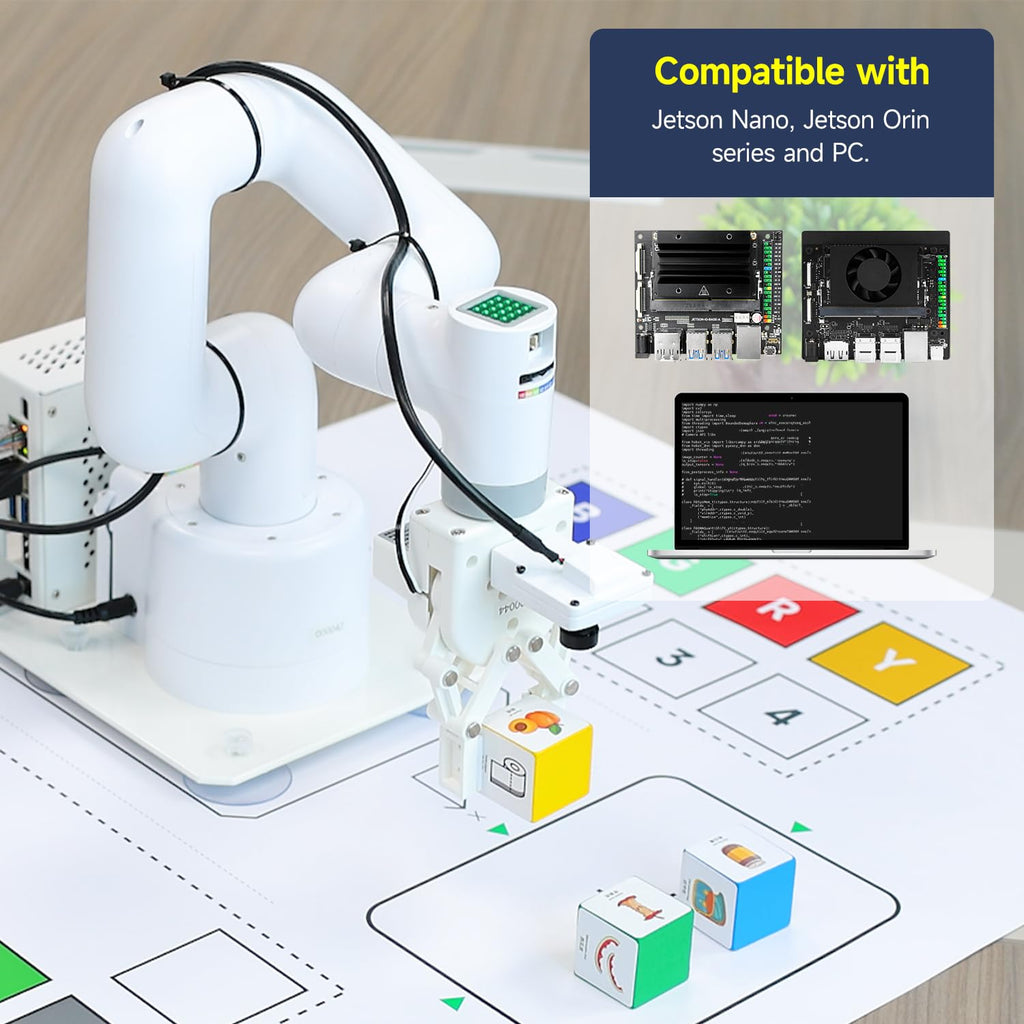Bras Robotique ROS 7-DOF Programmable avec Pince Adaptative pour