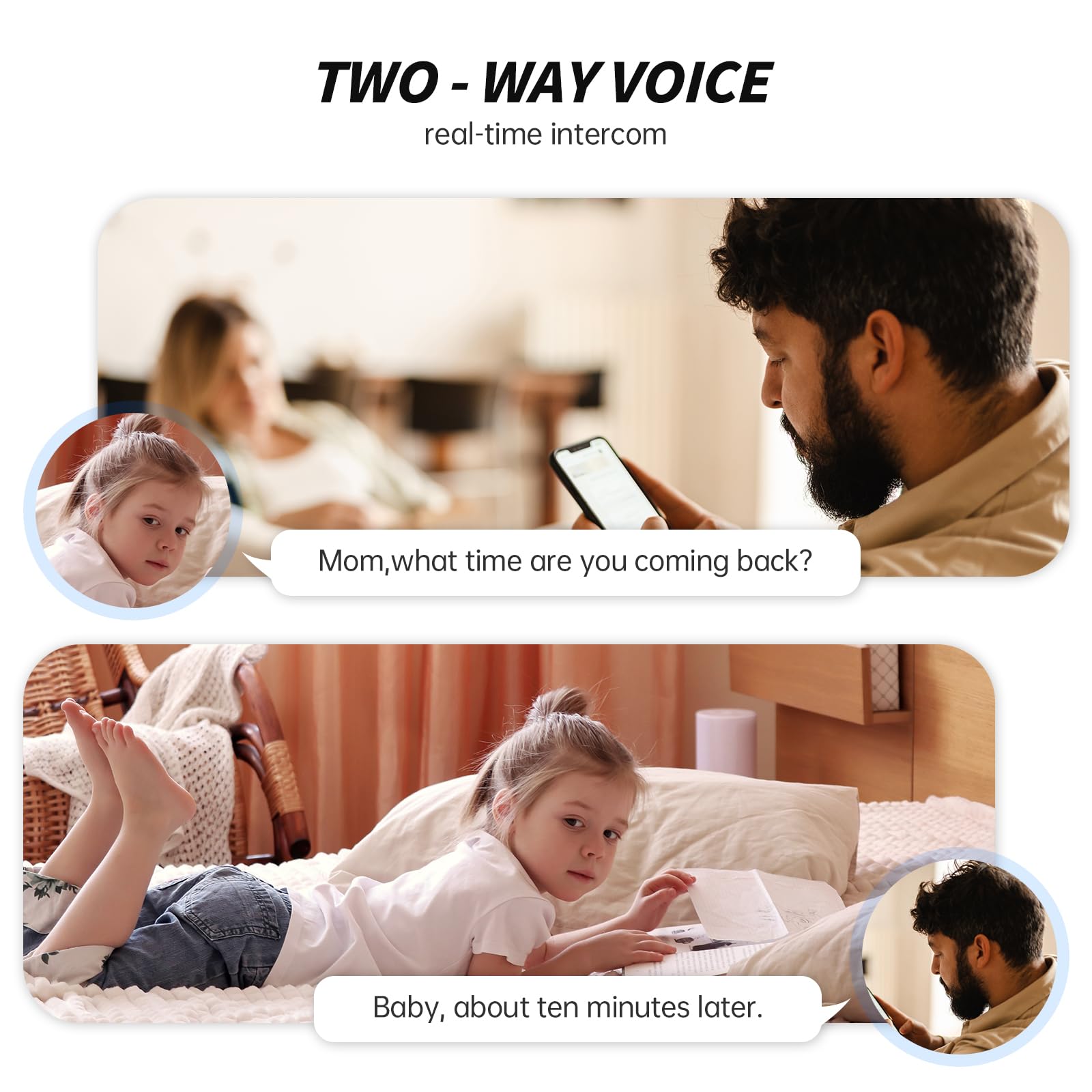 Chpuss Inomhuskamerarobot med 2K HD