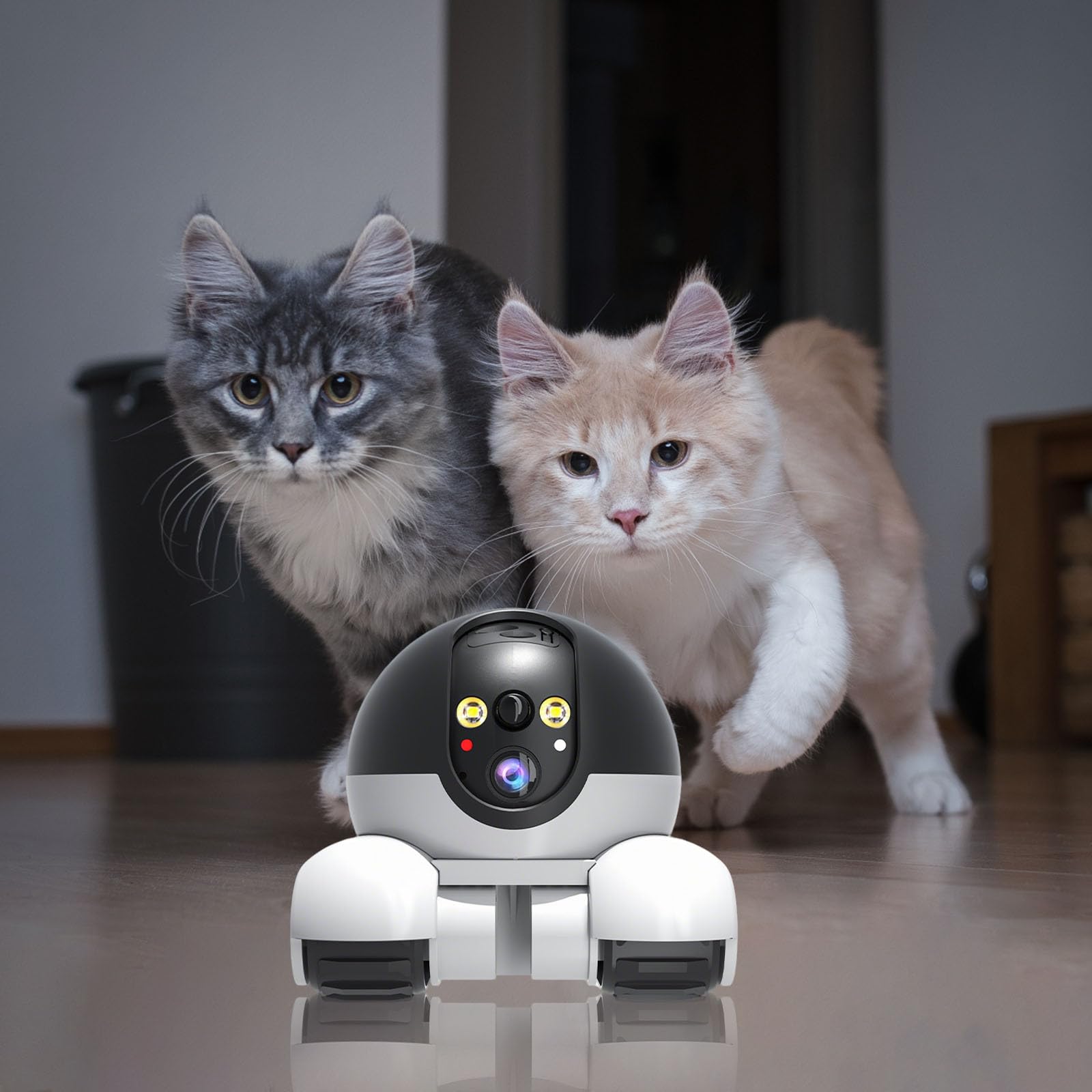 Anedios 1080P Dual Lens Rörlig Robotövervakningskamera