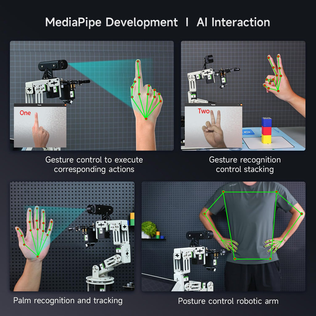 6DOF Robotic Arm with 3D Vision AI Intelligence Educational