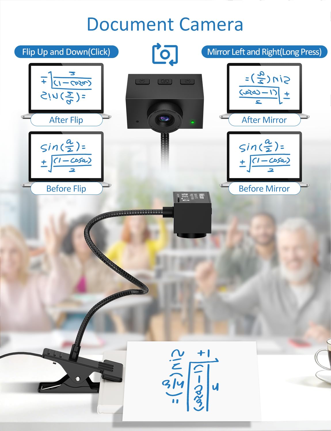 Веб-камера 1080P USB с микрофоном, ручной фокус, модель W13