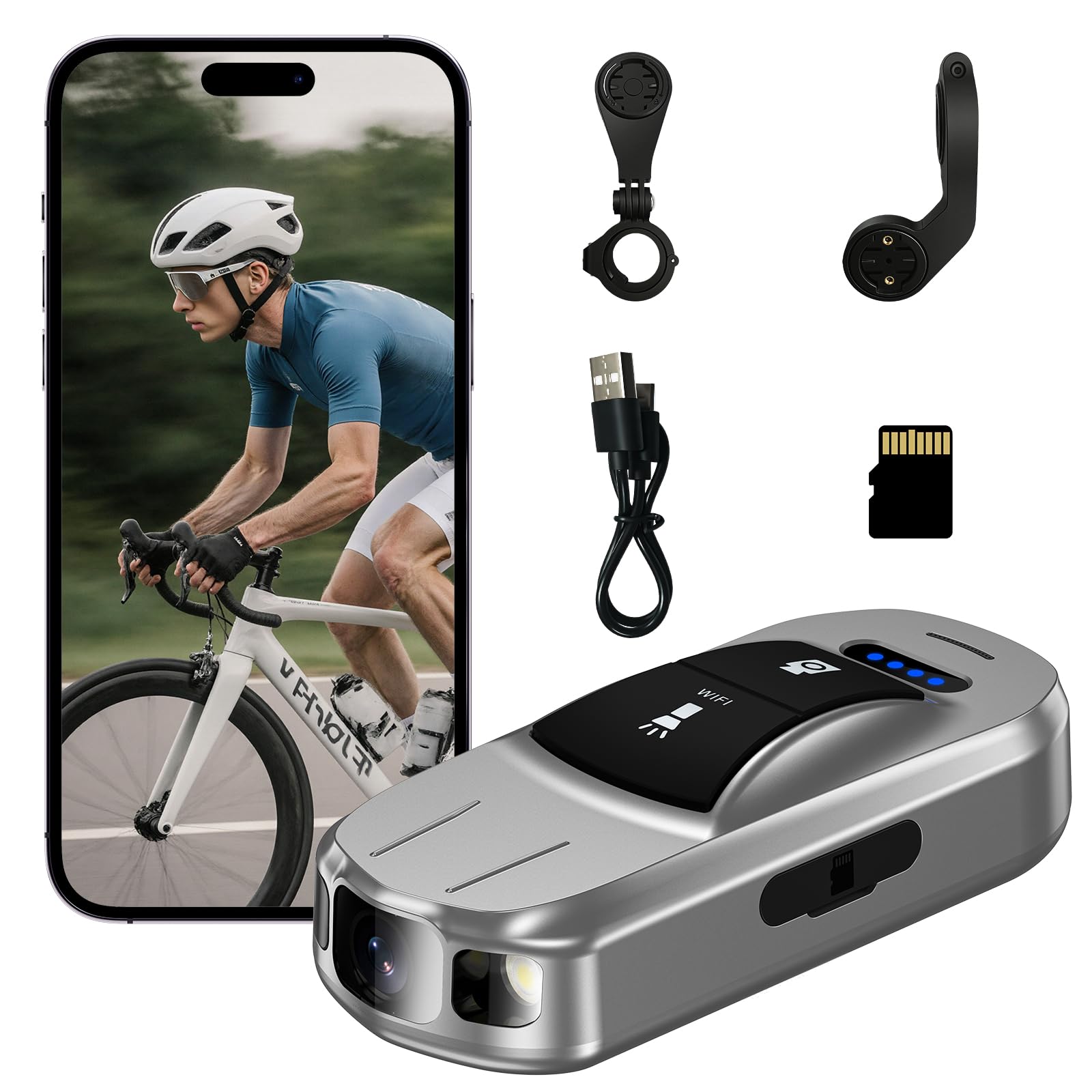 Mini Thumb Action Camera - IPX6 Waterproof POV Camera for Cycling & Vlogging