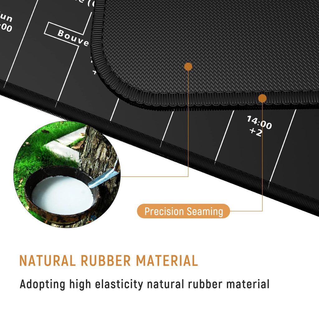 JIALONG Большой игровой коврик для мыши, удлиненный коврик для стола XXL с нескользящей подложкой для клавиатуры для офисного ноутбука, компьютера и ПК — 89,9 х 40 см (карта мира)