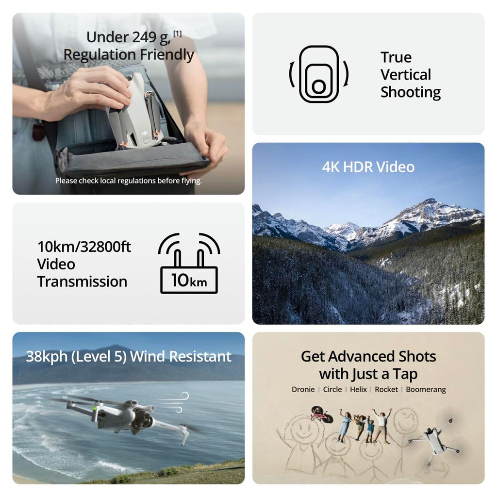 Ultralight 4K Camera Drone with GPS and Fly More