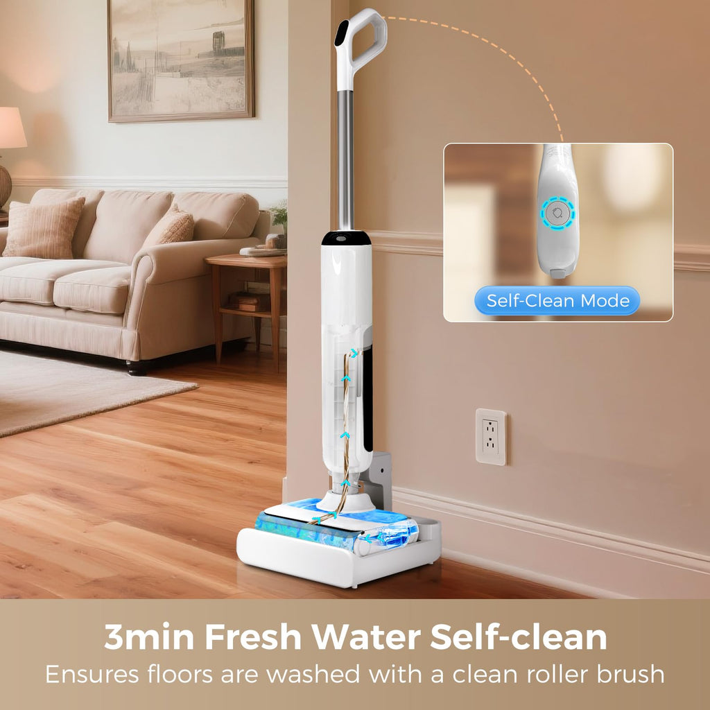 Wet Dry Vacuum Mop Self-Cleaning 180° Lie-Flat HCLA3Air