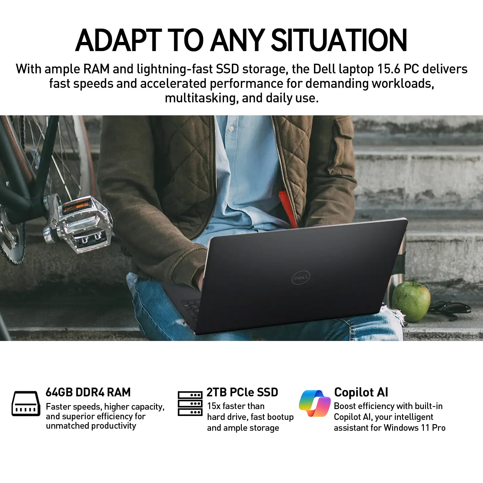 15.6" FHD Touch Laptop i5-1335U 32GB 2TB