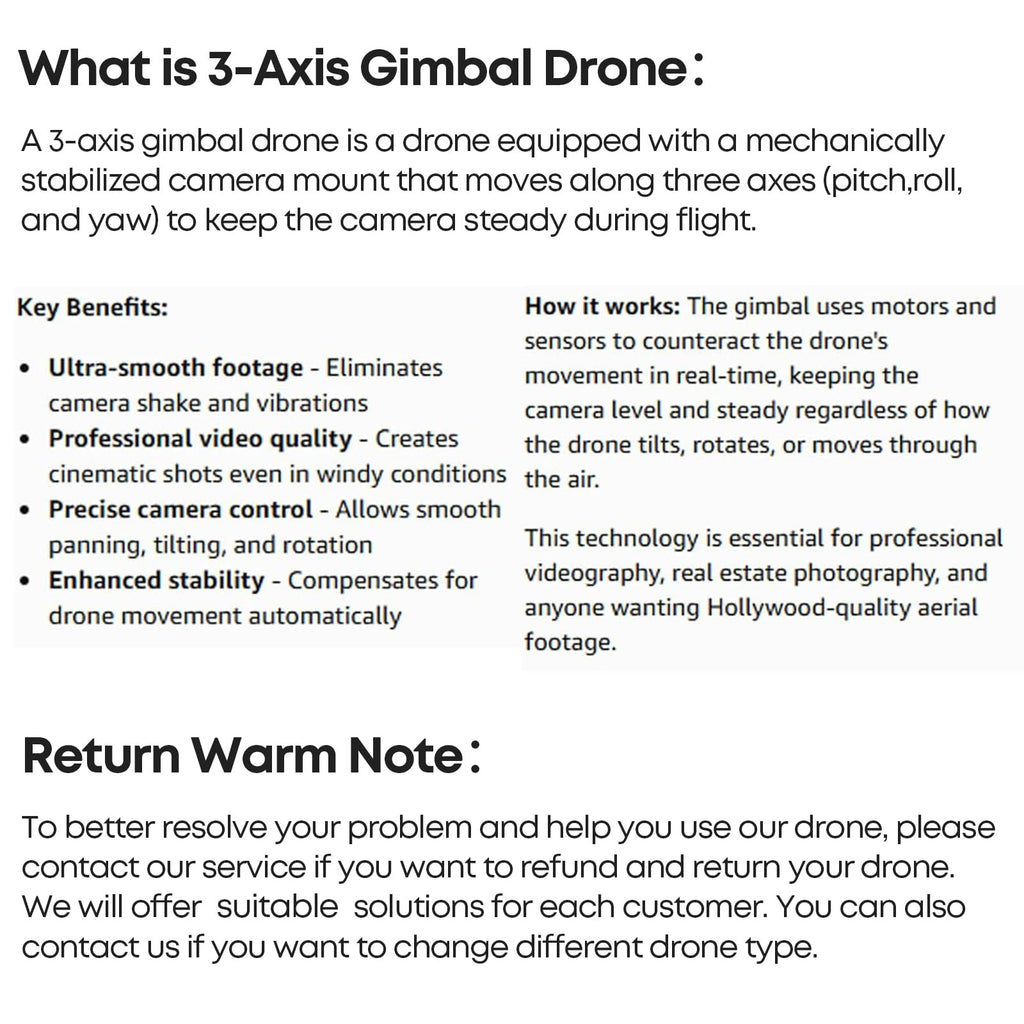 F7MINI 4K(RC3) Drohne mit 8K Kamera, GPS, 3-Achsen-Gimbal