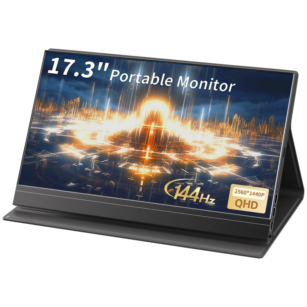 17.3" 2.5K 144Hz Portable Gaming Monitor USB-C HDMI