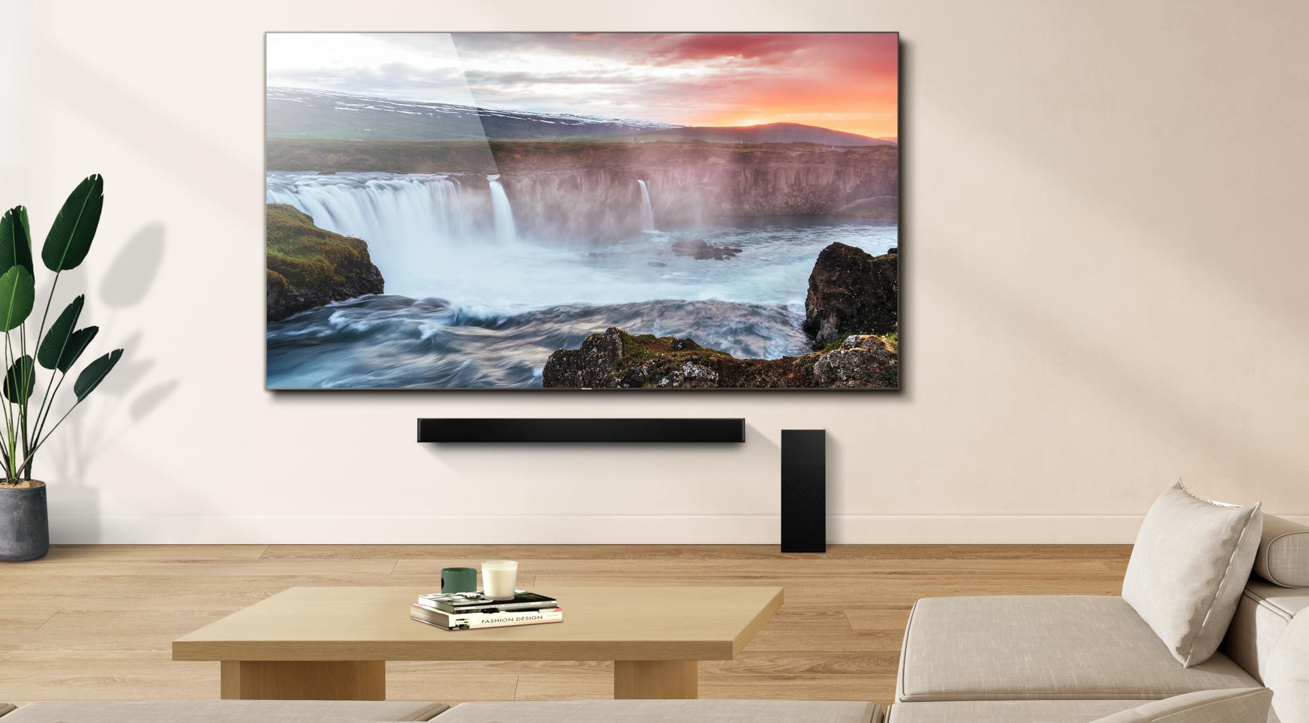 2.1 Channel 240W Sound Bar with Wireless Subwoofer HS2100