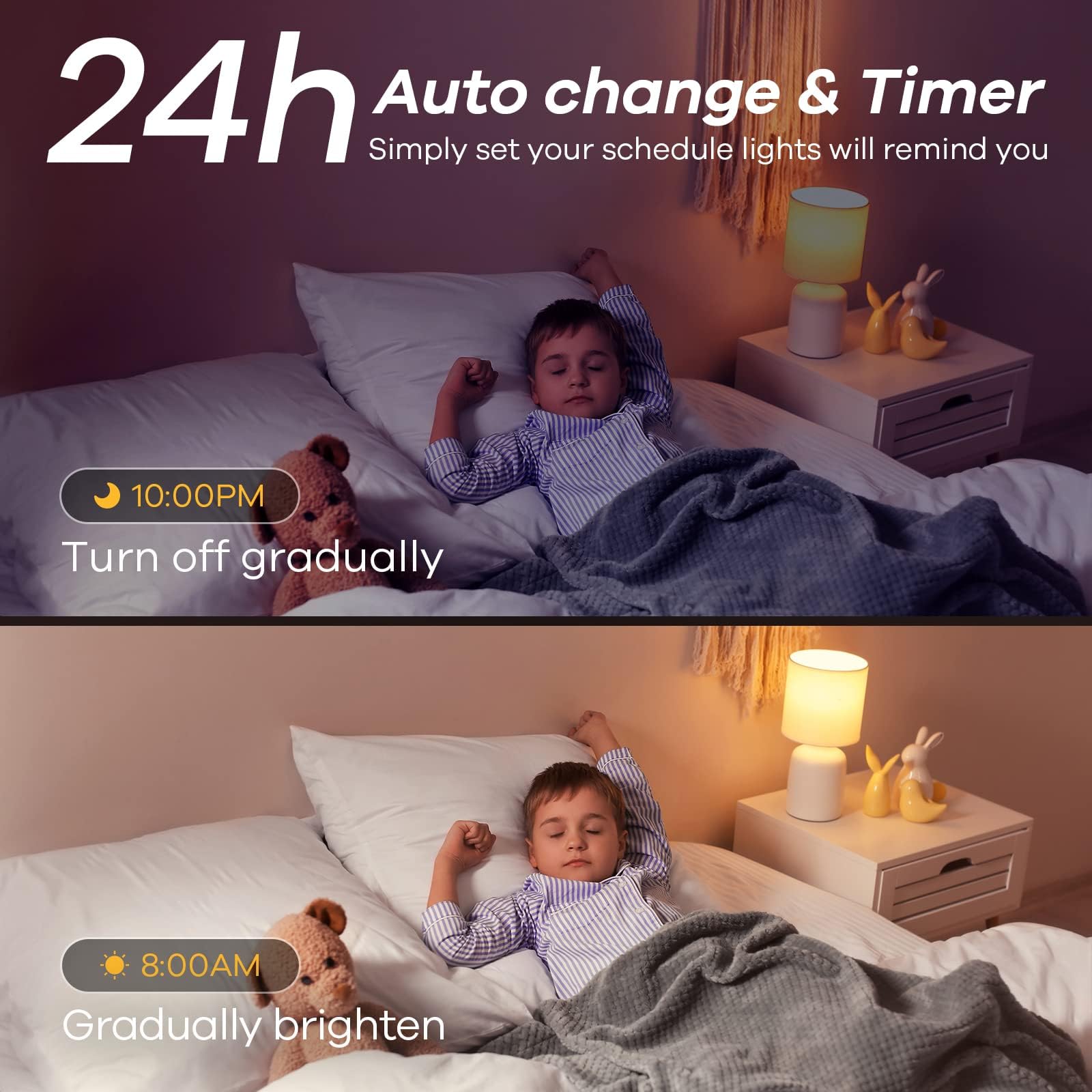 Linkind Matter Smart Light Bulb, WiFi Smart Bulbs, Work with Apple Home, Siri,