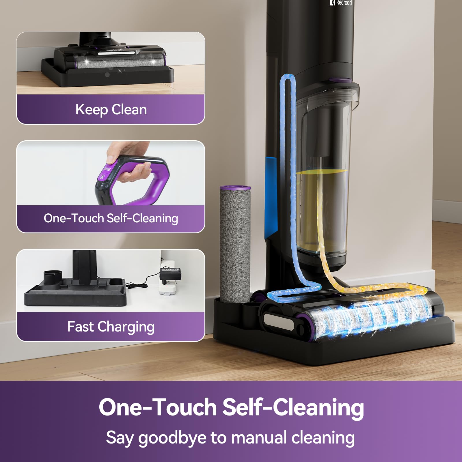 Wet Dry Vacuum Cleaner 16,000Pa 50Mins Runtime W15 Set