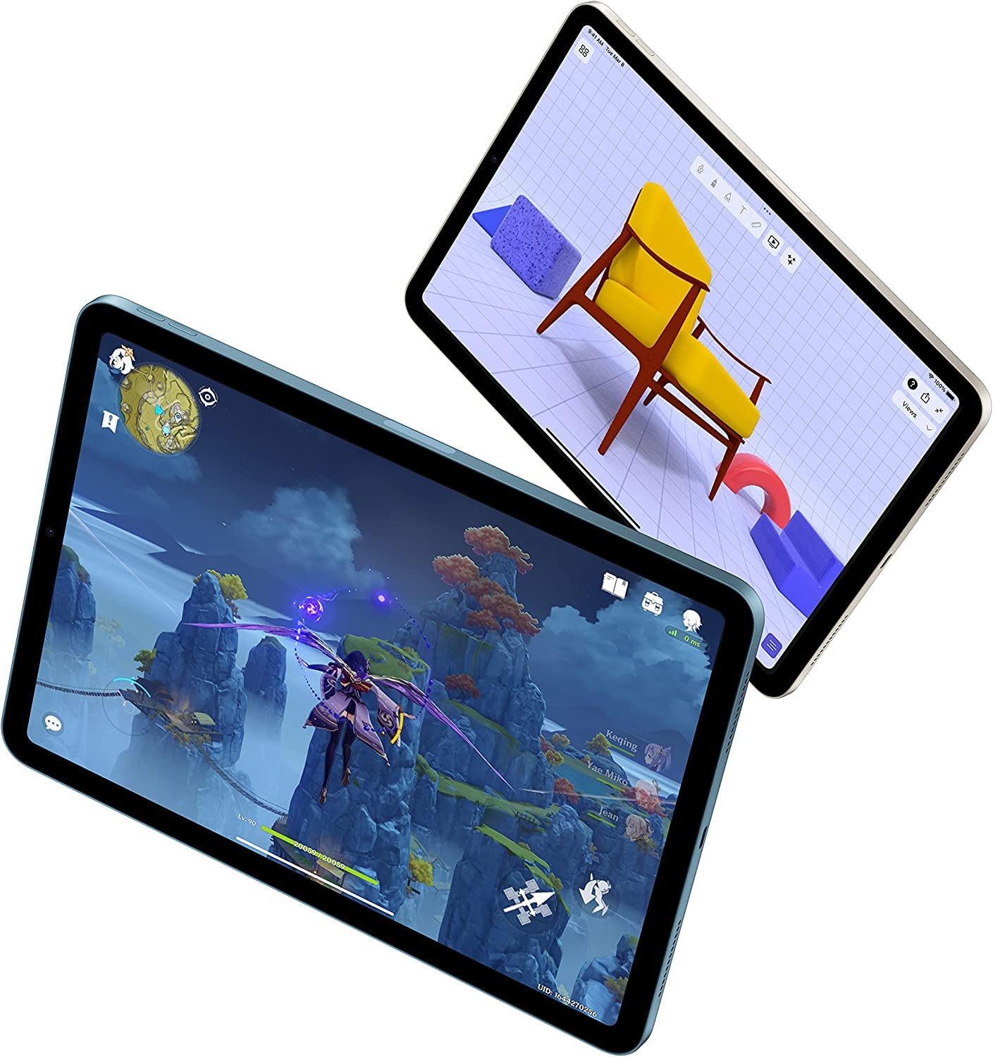Apple Early 2022 iPad Air, 10.9-inch, Wi Fi, 64GB, Purple (Renewed)