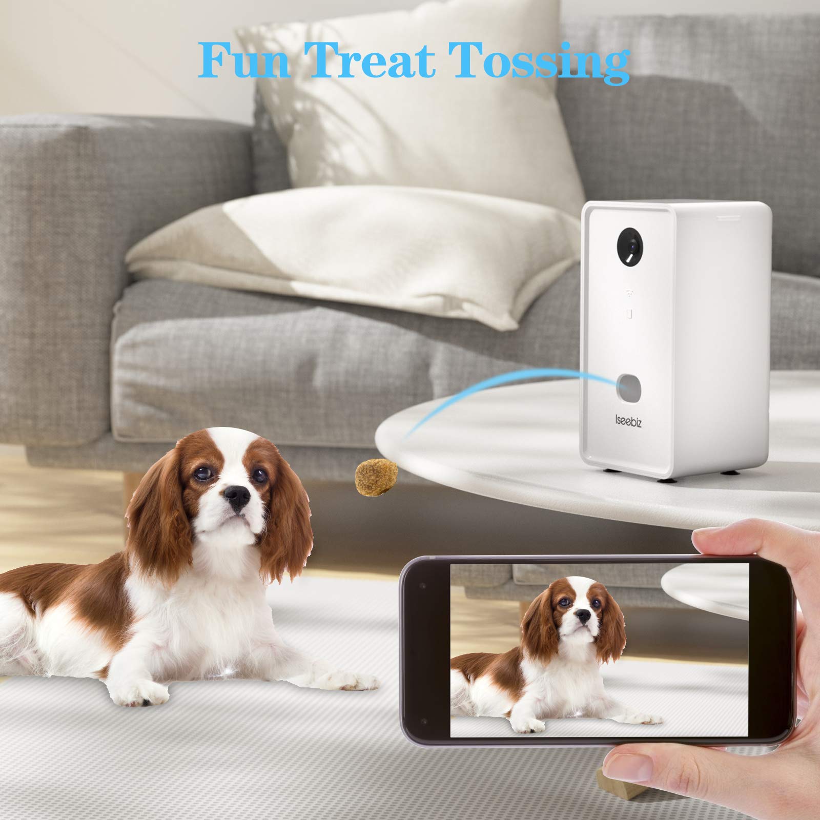 Pet Camera Treat Dispenser 1080P WiFi 2.4G 5G