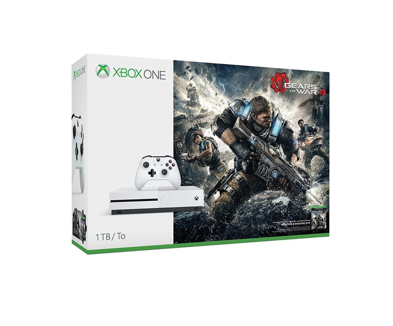 Microsoft Xbox One S Gears of War 4 в комплекте (1 ТБ)