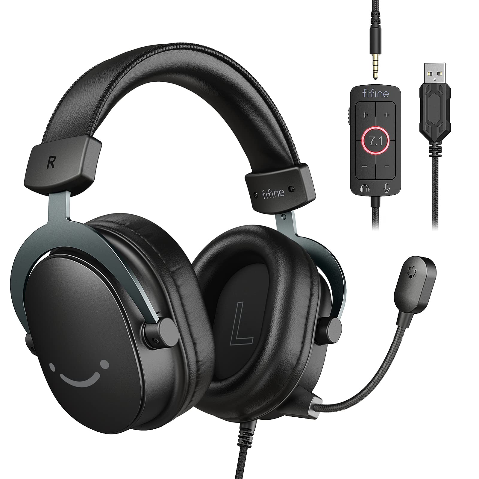 FIFINE AmpliGame H9 Wired Gaming Headset with 7.1 Surround