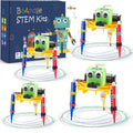 Набор из 4 конструкторов роботов-художников для детей 8-12 лет