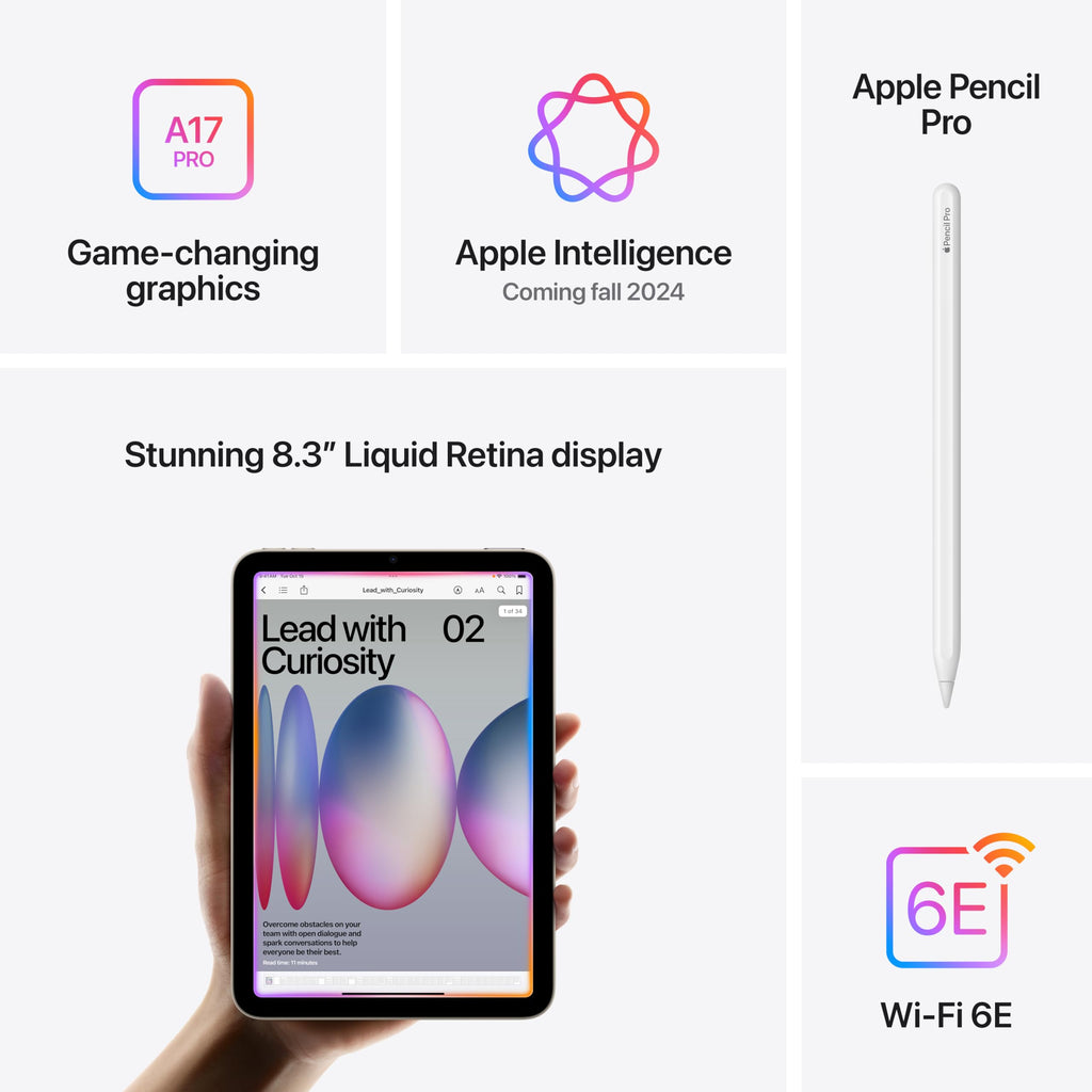 Apple iPad mini A17 Pro 8.3-inch 512GB Wi-Fi 6E
