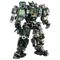 Motorized Mech Robot Building Kit with Weapons, Industrial Style
