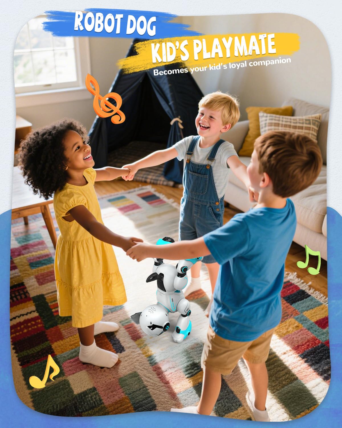 Программируемая Игрушка Робот-Собака с Голосовым Управлением и