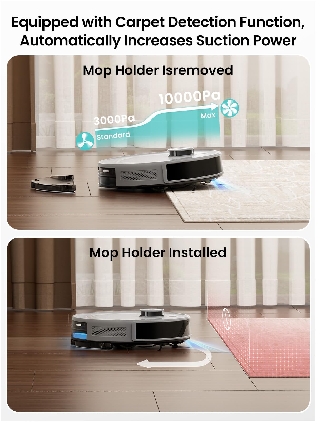 Lefant LiDAR Robot Vacuum and Mop Combo with Self-Emptying Base