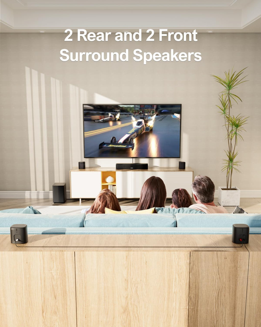 Sistema de Barra de Sonido 7.1ch con Subwoofer, Potencia