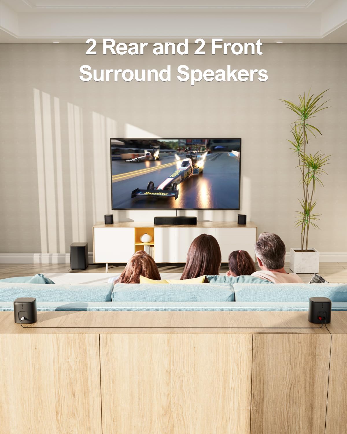 Sistema de Barra de Sonido 7.1ch con Subwoofer, Potencia