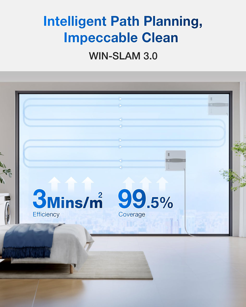 Compact Robotic Window Cleaner for Small Panes and Hard-to-Reach Windows
