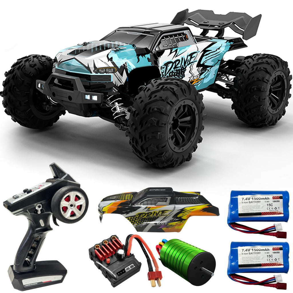 1:16 Ölçülü 50+ MPH Fırçasız RC Off-Road Monster Truck