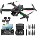 4K Camera Drone for Kids 8-12 & Adults - Beginner-Friendly Mini Drone with Emergency Stop, Headless Mode,360° Flips, Carrying Case & 2 Batteries, RC Quadcopter Toys for Boys Girls Age 6-14-Charcoal black