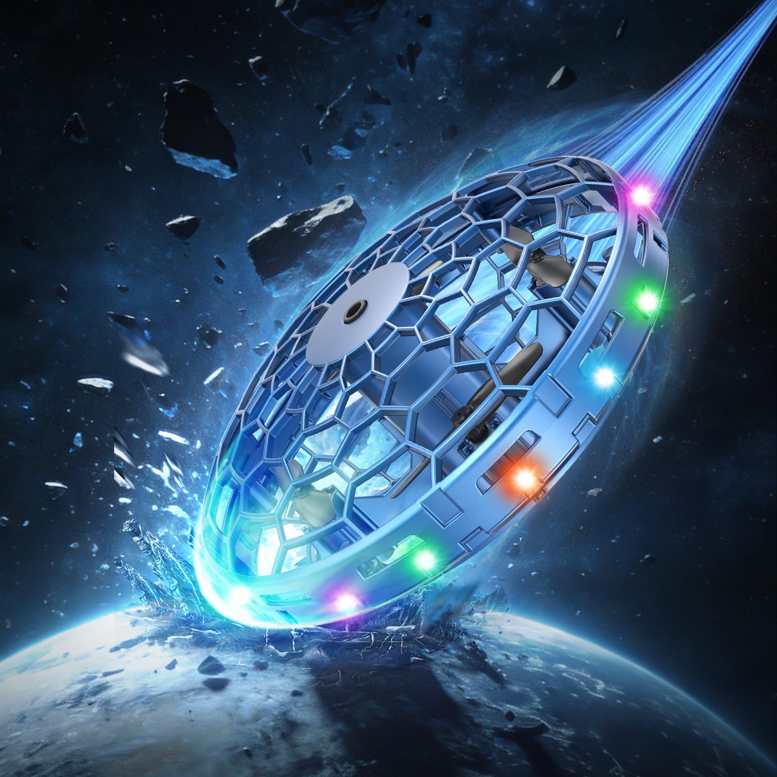 PYMSRTY Flying Toy Drone for Kids，360° Hands Free Motion Sensors Mini Drone with