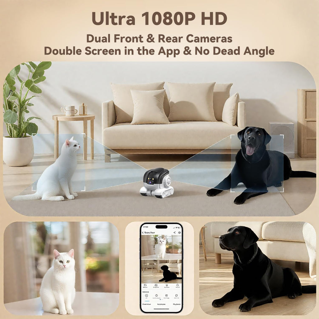 AEZ 1080P Dual Lens Robot Security Camera