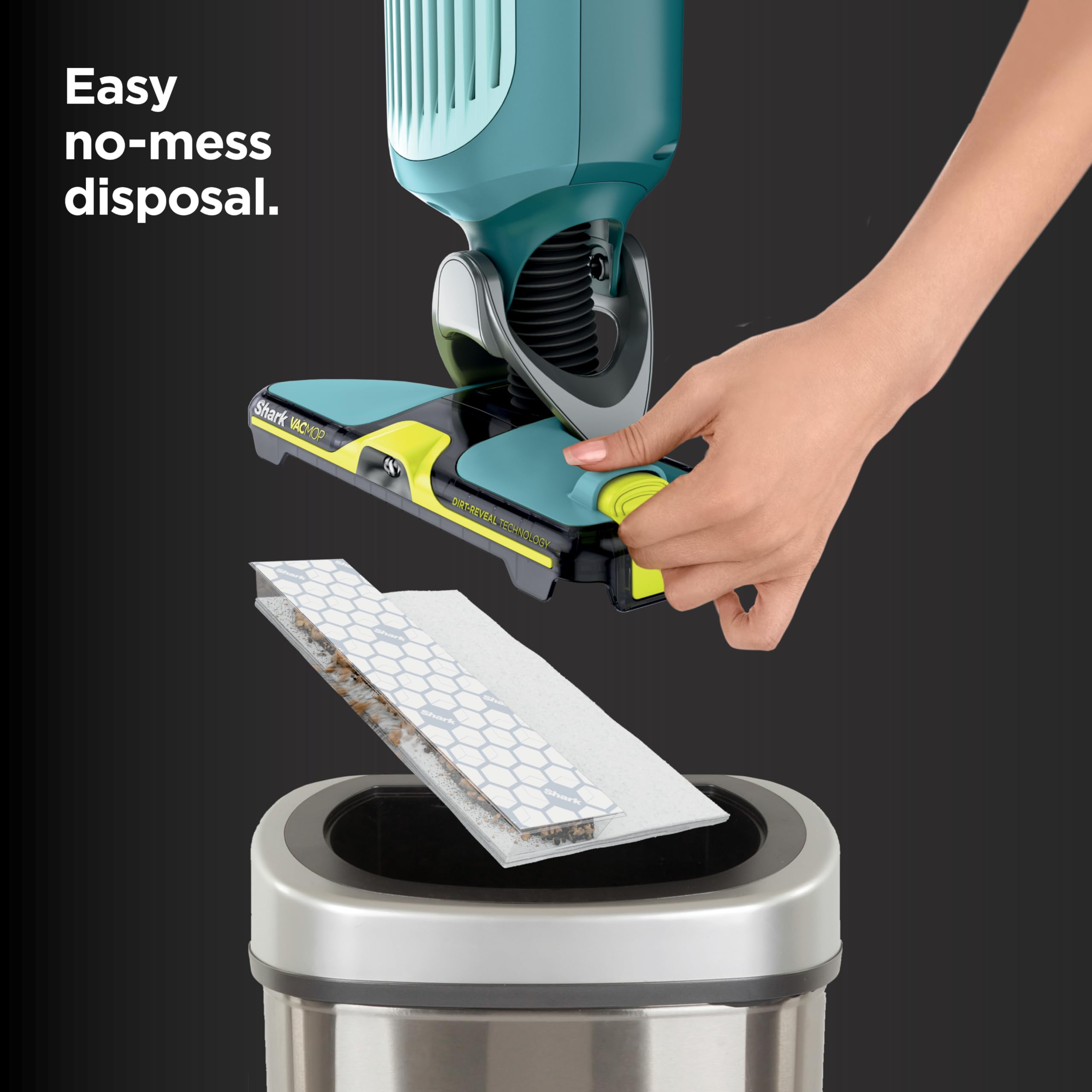 Shark VACMOP Reveal Aspirapolvere Senza Fili per Pavimenti Duri