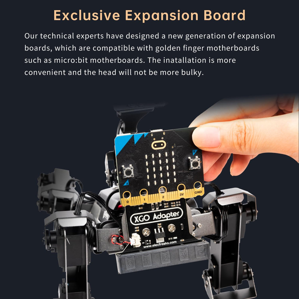 🤖 ELECFREAKS XGO V2 Robot Dog Kit - 15DOF Programmable STEM Educational Robot for micro:bit