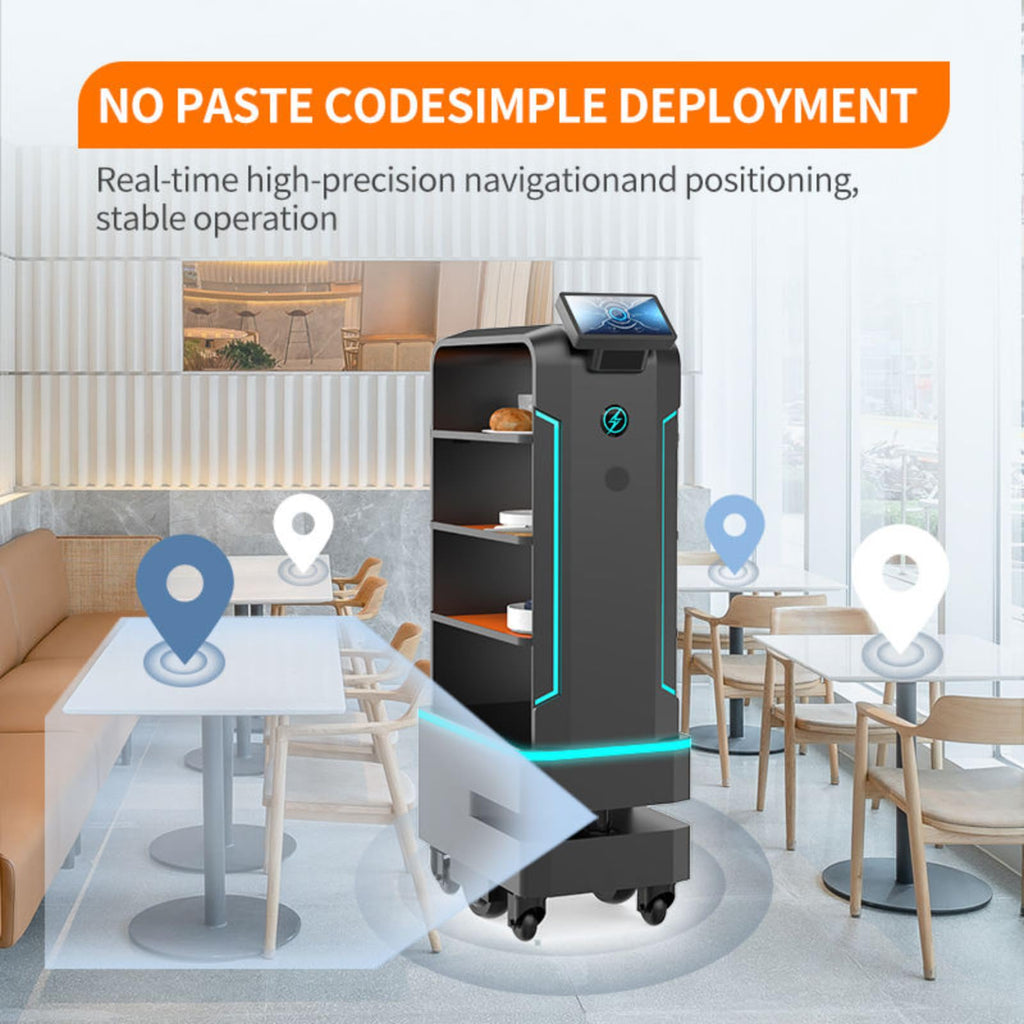 Hotel Delivery Robot Multi-Tray Capacity