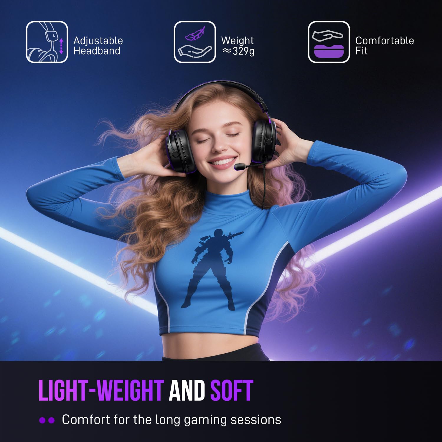 FIFINE AmpliGame H9 Wired Gaming Headset with 7.1 Surround