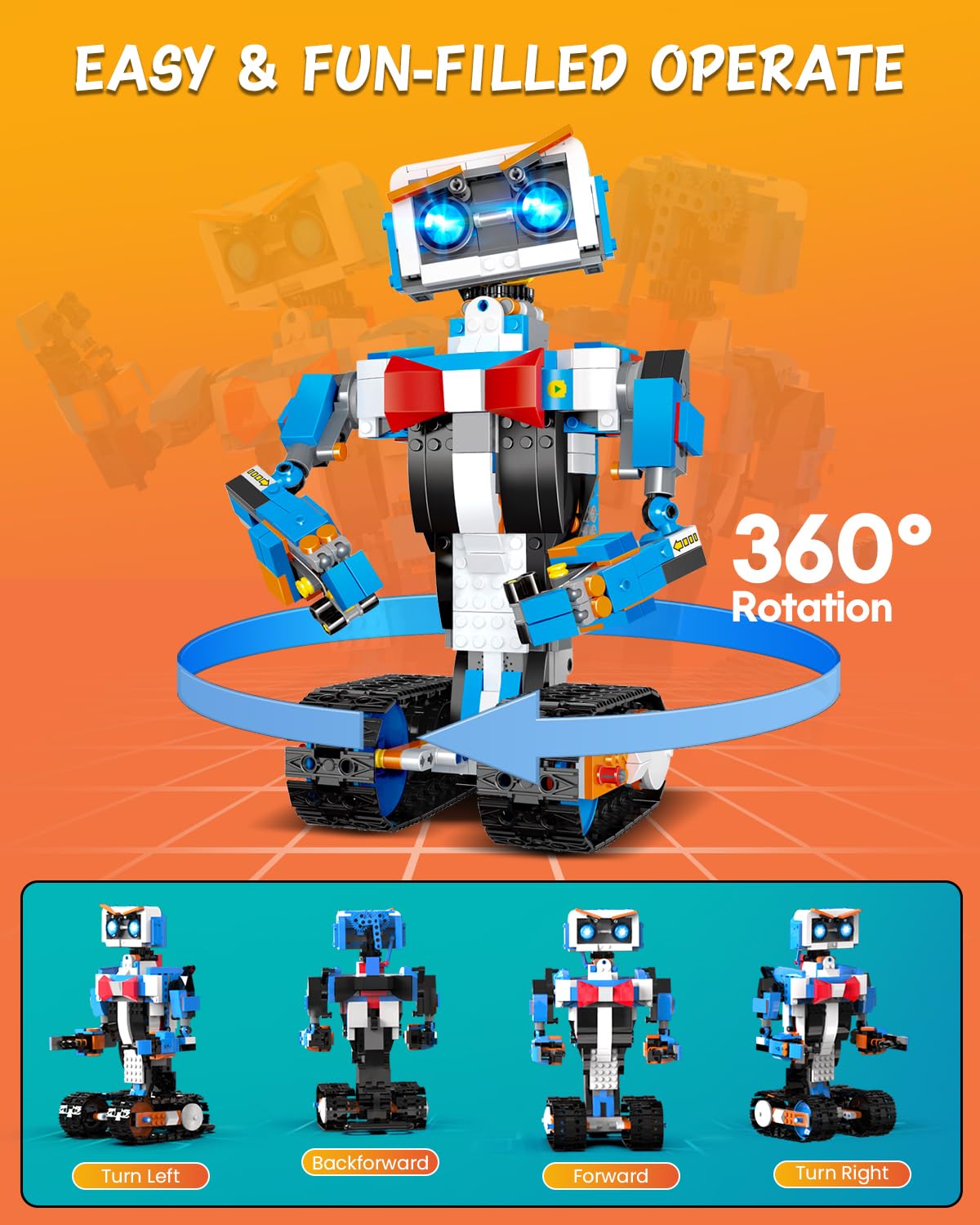 STEM-Roboter-Bausatz mit App-Steuerung 3 Modelle