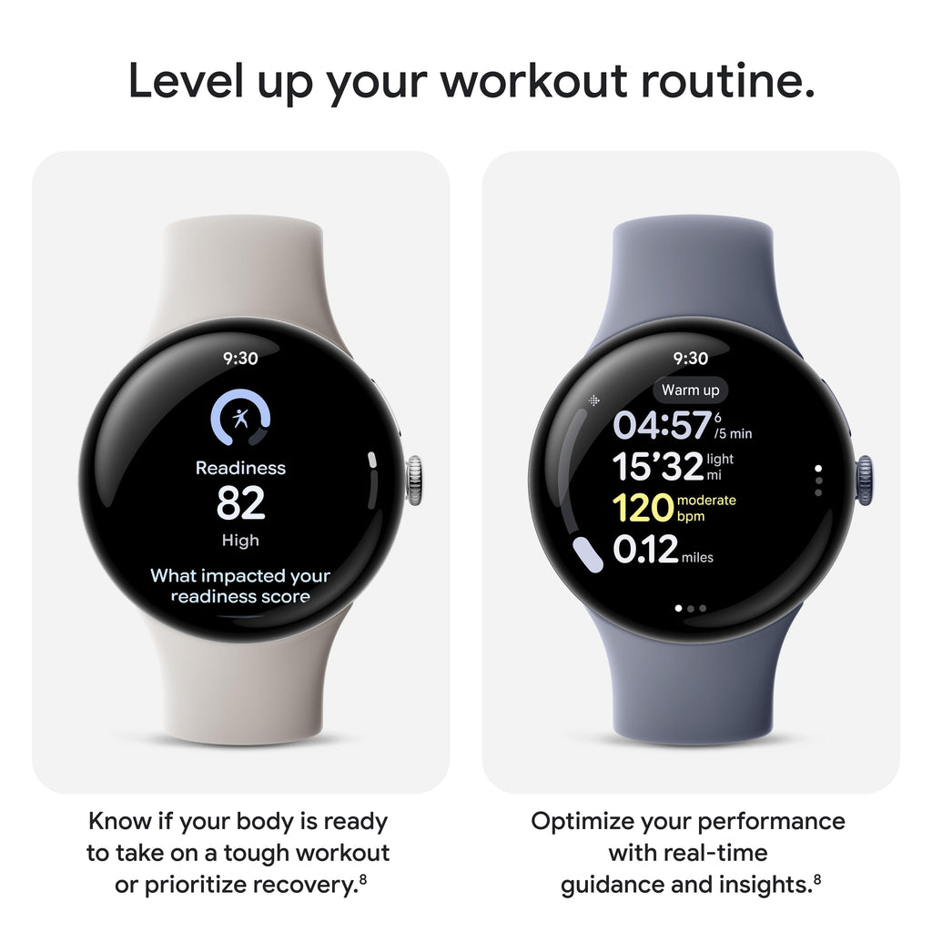 Pixel Watch 4 41mm Android Smartwatch Iris Band