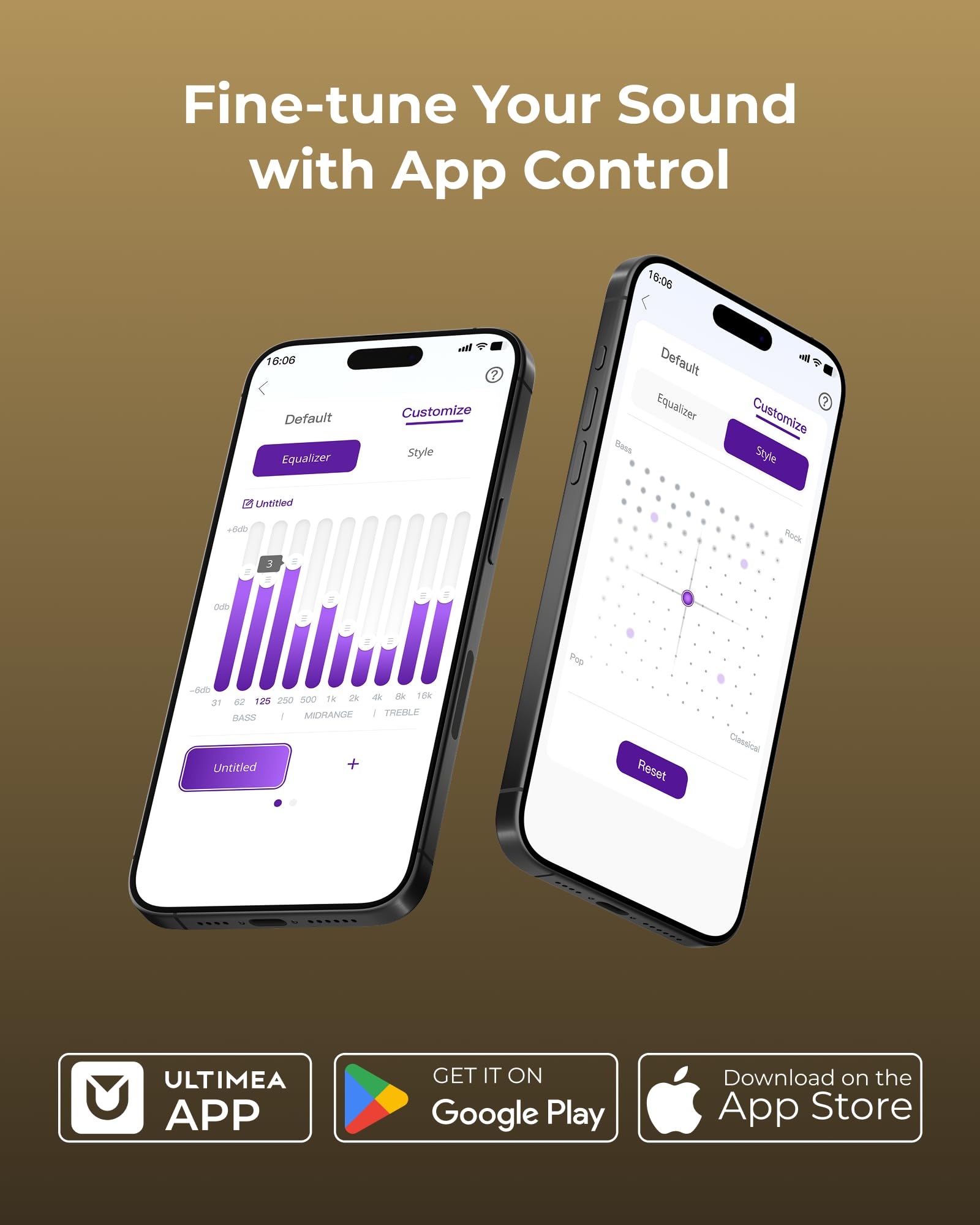 ULTIMEA Sound Bar with Wireless Subwoofer for Deep Bass