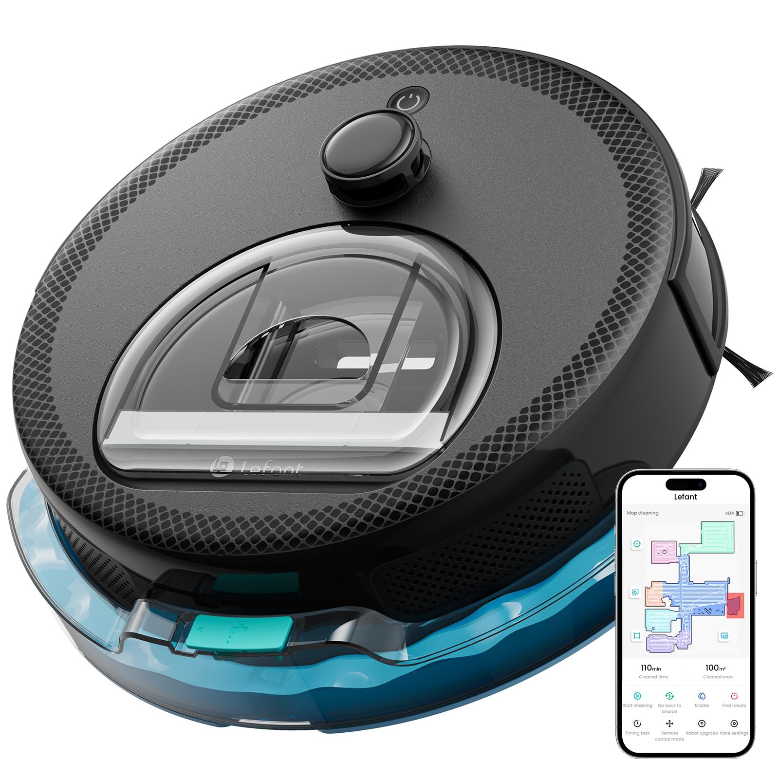 Smart Robot Vacuum and Mop with LiDAR Mapping