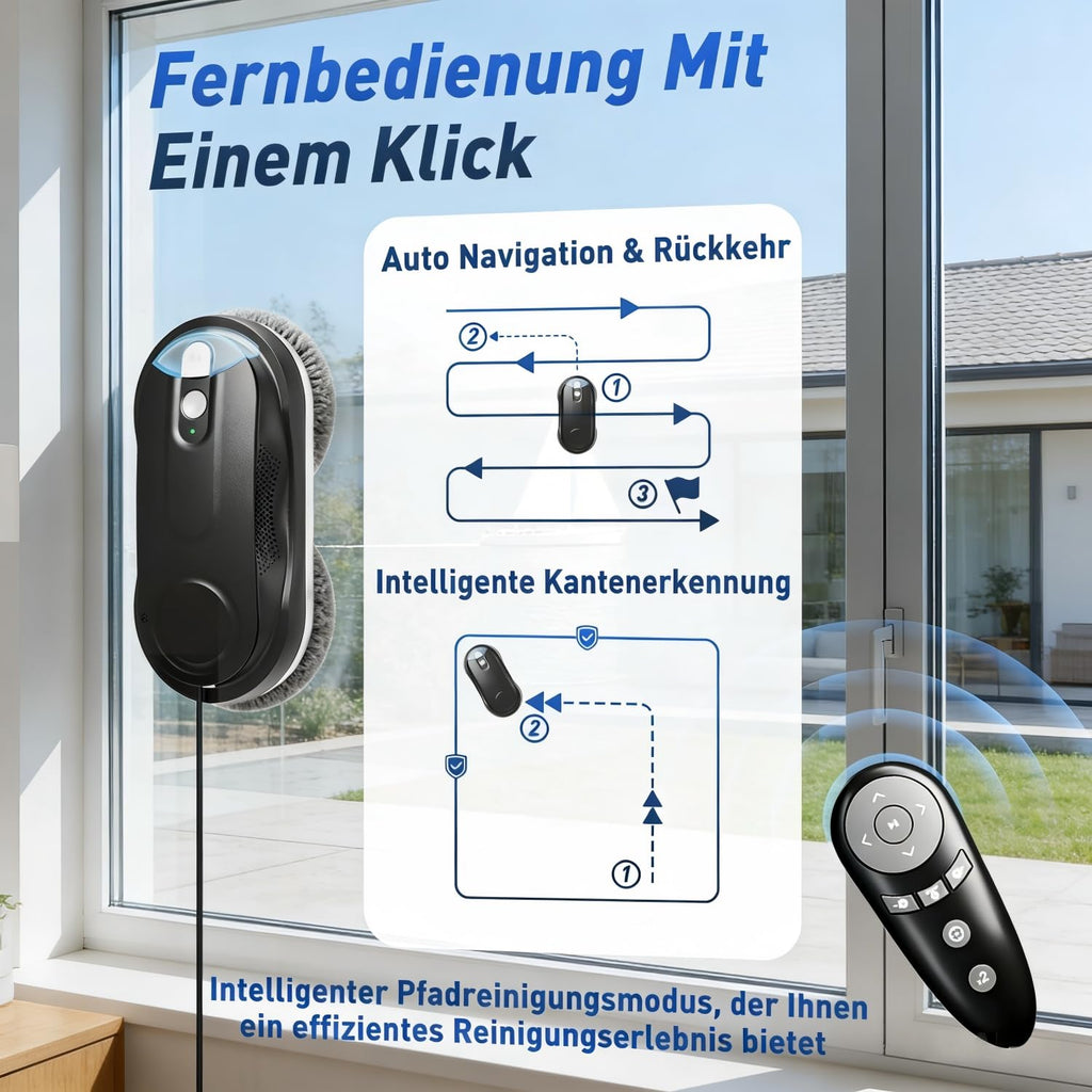 KKI KI-gesteuerter automatischer Fensterreinigungsroboter für Smart Homes