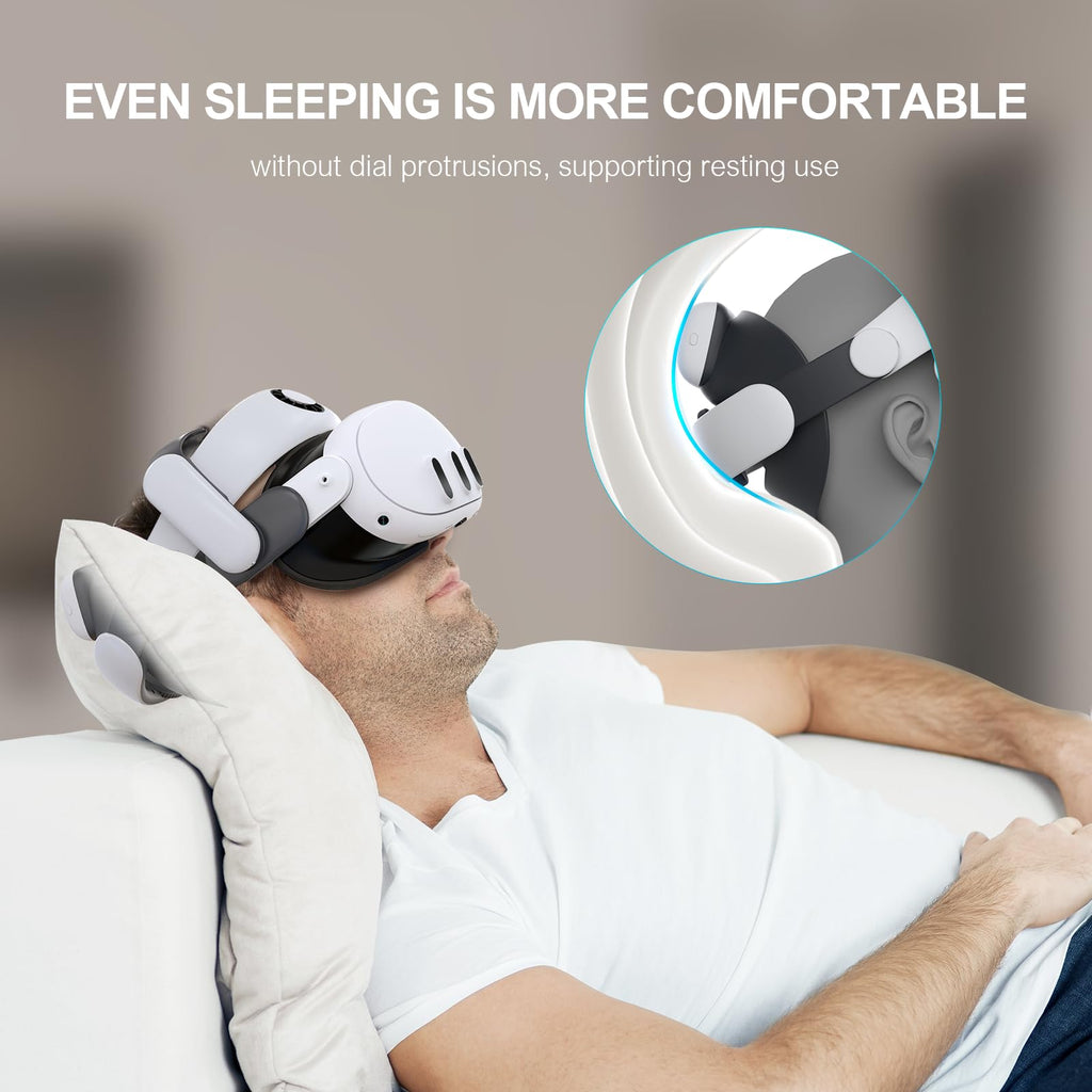 VR Headset Air Cooling Battery Strap with 10000mAh Hot-Swappable