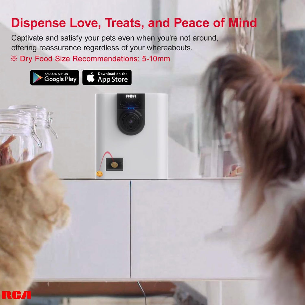 RCA WiFi Pet Treat Dispenser Camera 1080p PF147WH