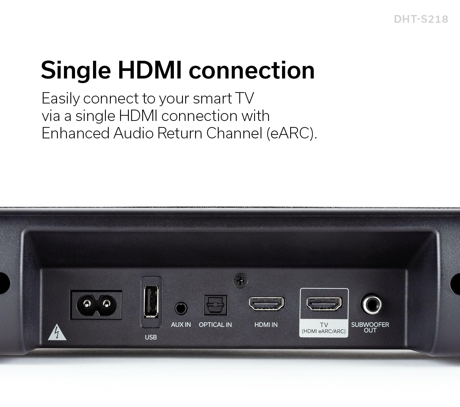 2.1-Channel Dolby Atmos Sound Bar DHTS218BKE3