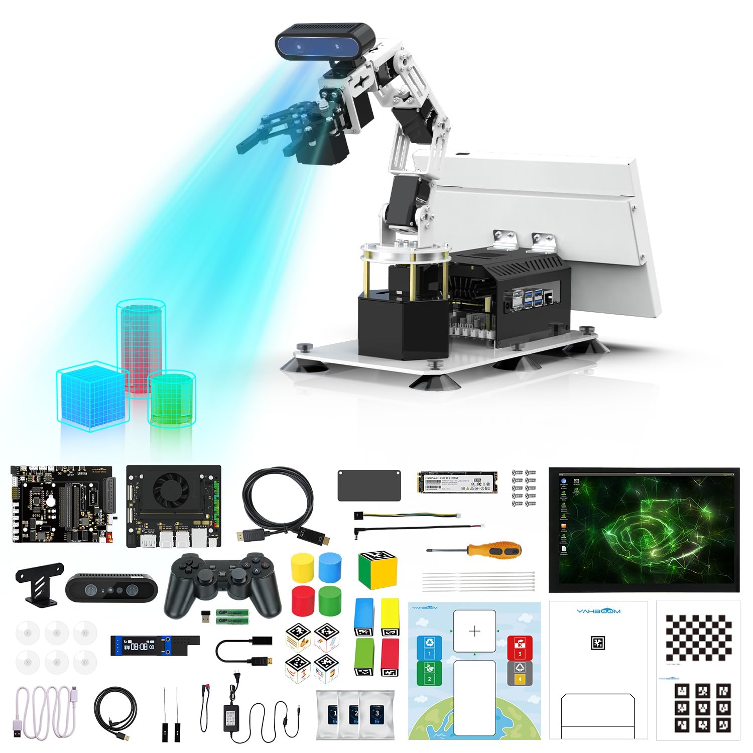 6DOF Robotic Arm with 3D Vision AI Intelligence Educational