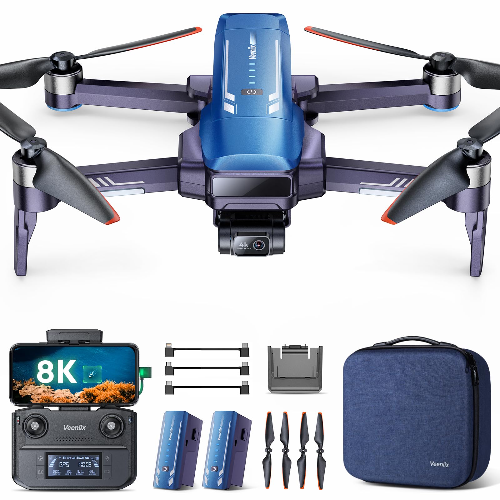 8K Camera Drone with 3-Axis Gimbal V11PRO