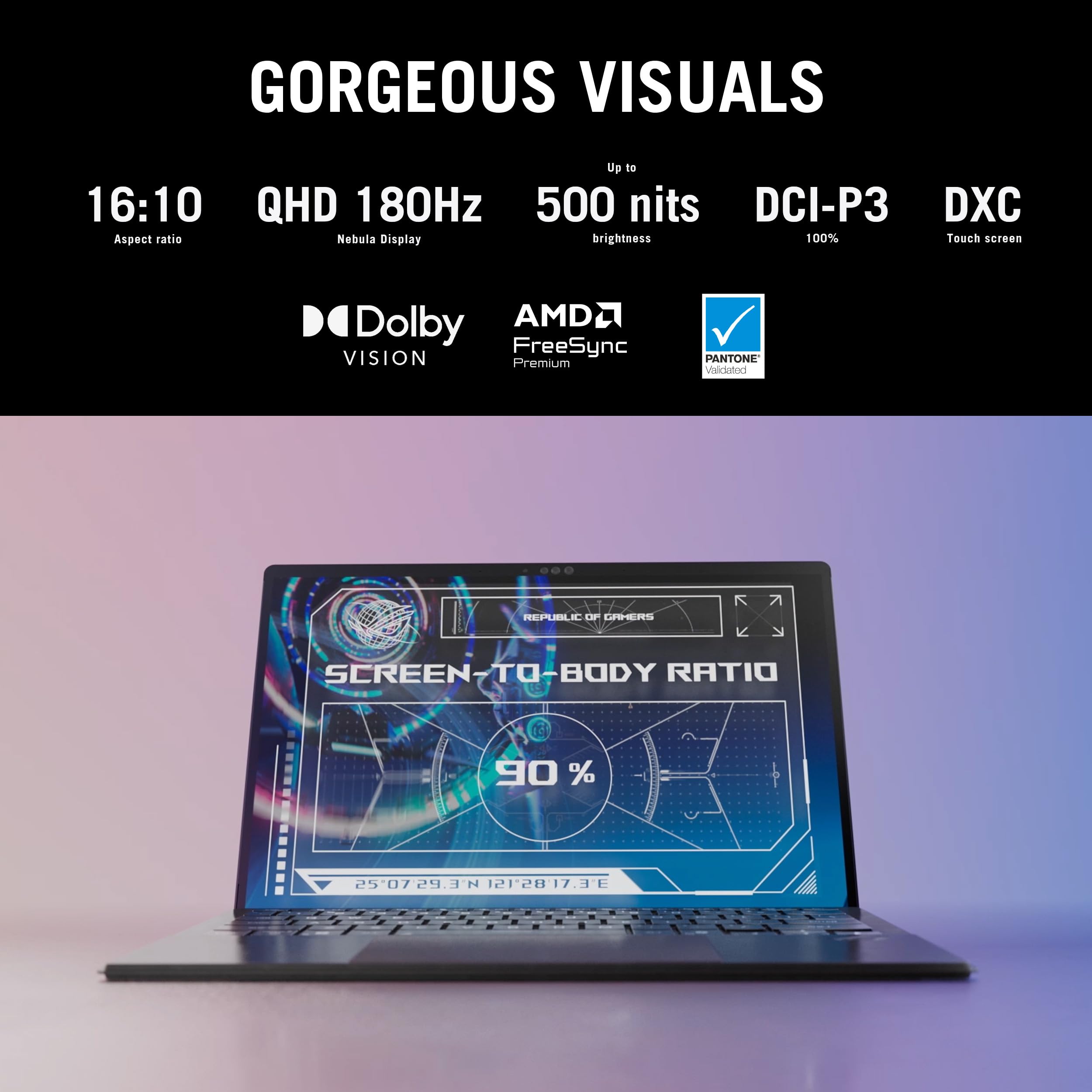 Игровой ноутбук-трансформер ROG Flow Z13 2.5K 180Hz с сенсорным