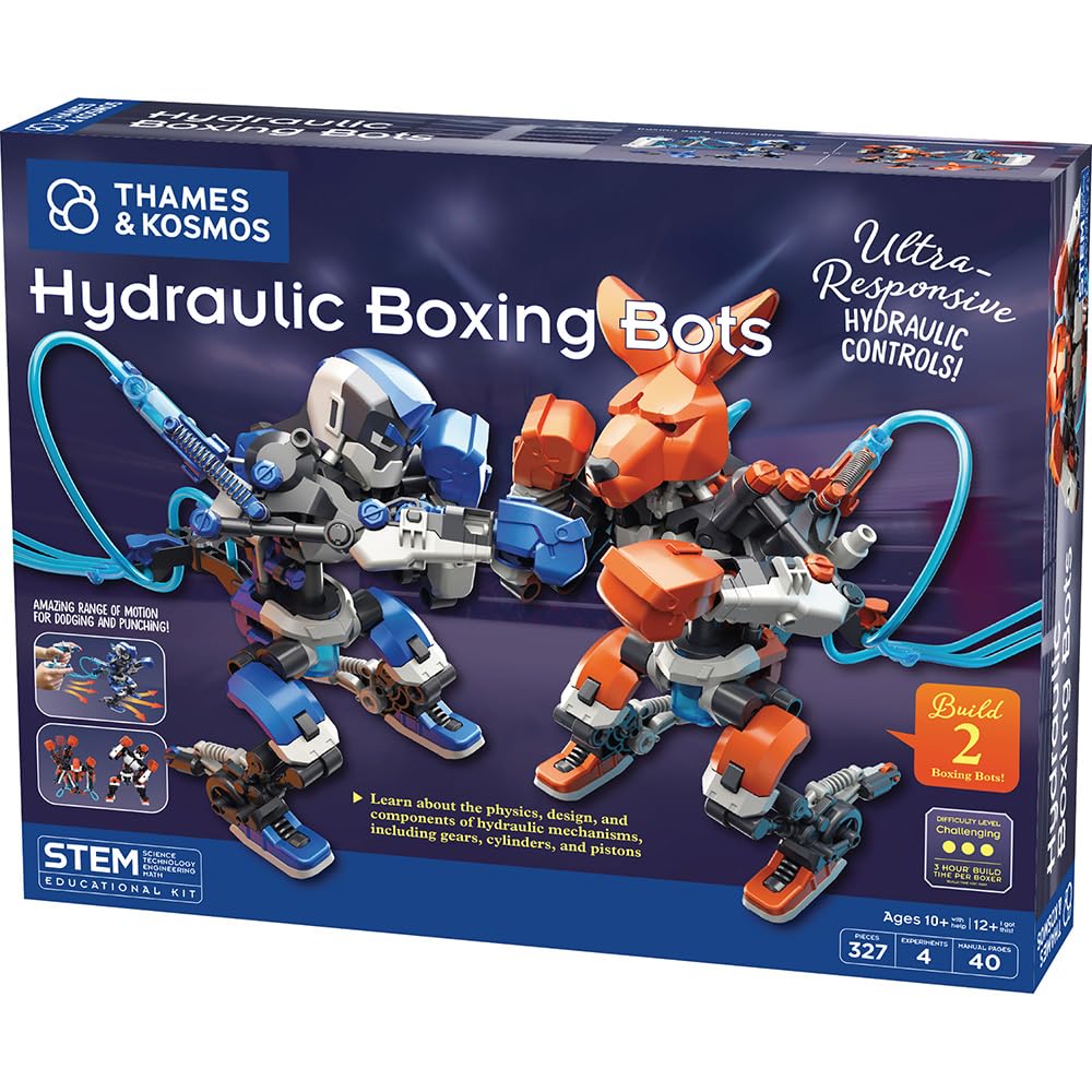 Hydraulic Boxing Bots Building Kit STEM Science Toy